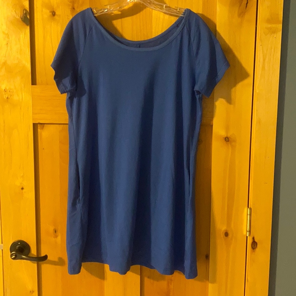 T-shirt dress medium blue.  Size M.  New in pkg